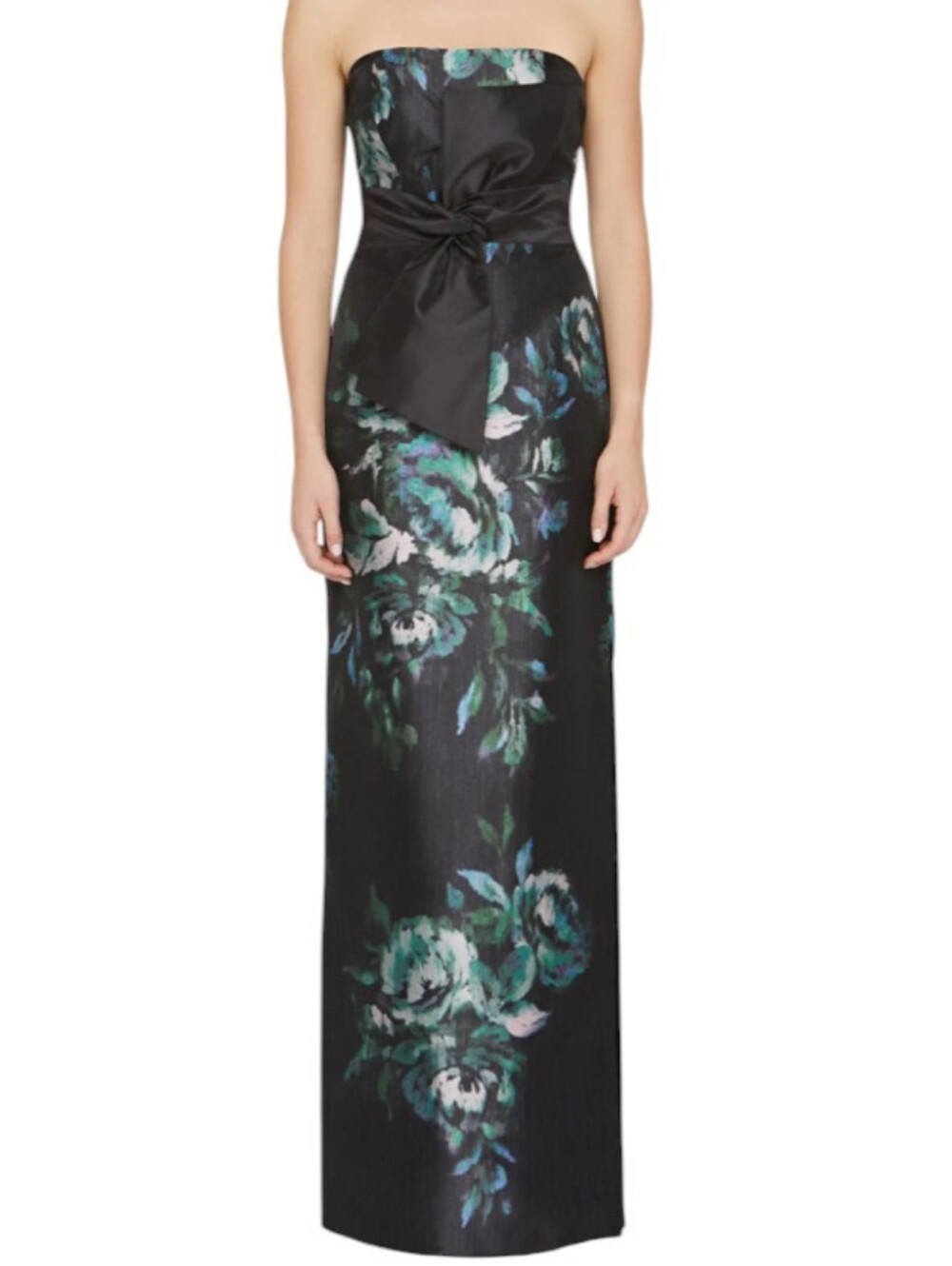 Kay Unger Constance Floral Mikado Column Gown.... Size 4